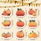 Set of 9 Fall Yard Signs Pumpkin Yard Stakes Thanksgiving Outdoor Decoration Harvest Garden Signs Lawn Pumpkin Sign with Stakes for Home Holiday Decoration Party Supplies Farmhouse